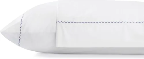 Vista 13 de Fundas de almohada 100% algodón percal con encaje fluer tamaño Queen/estándar, color blanco, 2 piezas de fundas de almohada, ropa de cama fuerte