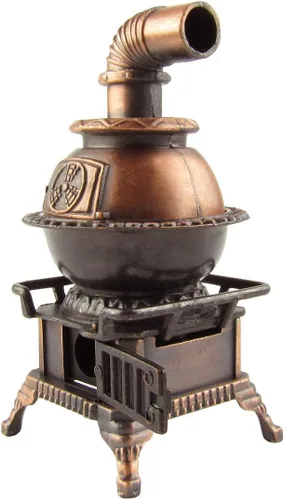 Vista 4 de Modelo a escala 1:12 en miniatura Pot Belly Stove Dollhouse Accesorio Sacapuntas de lápiz