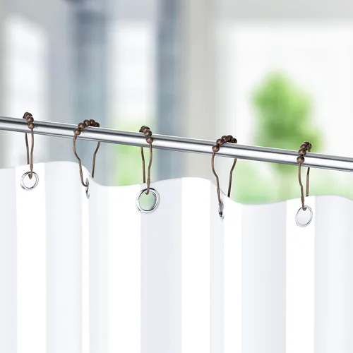 Vista 7 de Titanker - Juego de 12 anillos de ganchos para cortinas de ducha