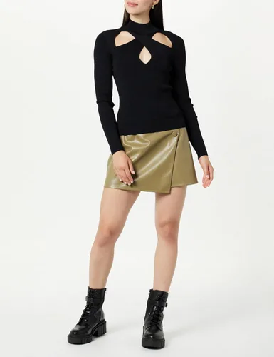 Vista 4 de The Drop Suéter con cuello alto falso Cecilia para mujer