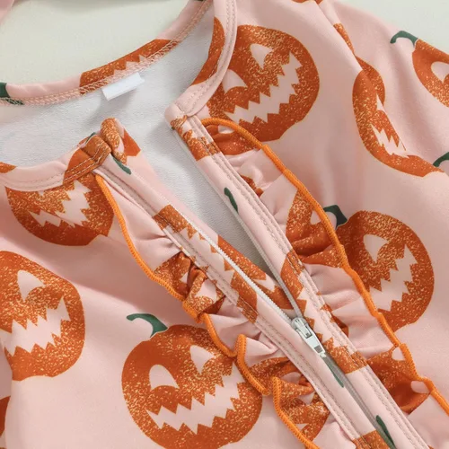 Vista 5 de Doisbetthsay Ropa de bebé recién nacida de Halloween, mameluco de manga larga para bebé, traje de Navidad
