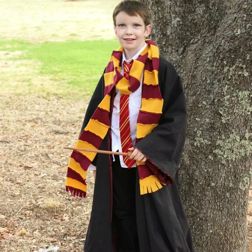 Vista 7 de QAQ-COSPLAY Wizards Costume for Kids and Adults Halloween Role Play