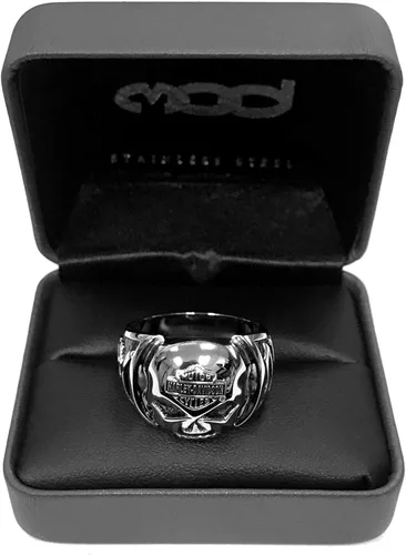 Vista 3 de Harley-Davidson HSR0004 - Anillo de calavera para hombre