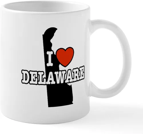 Vista 9 de CafePress Delaware (DE) Euro Mug Taza de café de cerámica de 11 oz (11.0 fl oz)