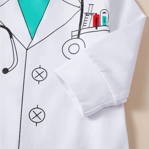 Vista 5 de Singcoco Disfraz de bebé recién nacido traje de uniforme de bebé