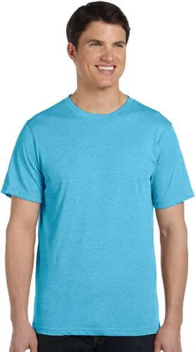 Vista 22 de BELLA+CANVAS Camiseta de cuello redondo para hombre mezcla triple oliva