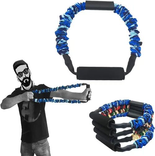 Vista 10 de FOSER Banda de tiro con arco abierto Entrenador de resistencia de brazo Entrenamiento de fuerza de brazo Tensor de entrenamiento de arco Máquina