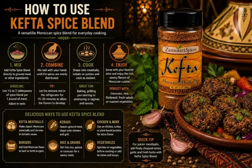 Vista 7 de Kefta - Especia marroquí de albóndigas 2.0 oz - Zamouri Spices