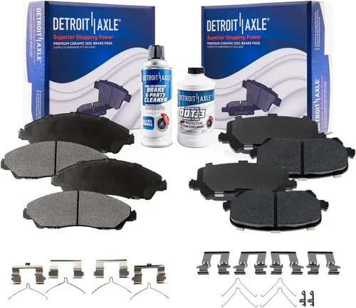 Vista 40 de Detroit Axle - Kit de freno delantero para Ford F-150 2010-2011, Ford Expedition Lincoln Navigator 2010-2021, repuesto de pastillas de freno