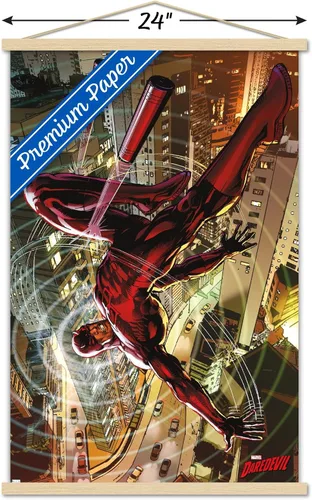 Vista 3 de Trends International Marvel Comics Daredevil - Póster de pared para cubierta de techo, 22.37 x 34.00 pulgadas, paquete de impresión premium