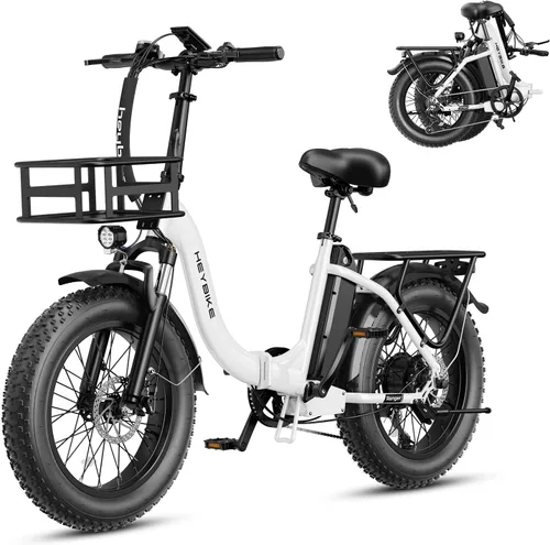 Vista 17 de Heybike Ranger 2.0 Folding Electric Bike for Adults, 1400W Peak Motor Ebike