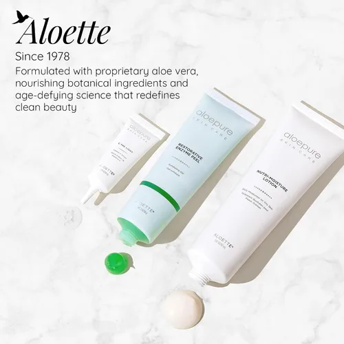 Vista 7 de Aloette Gel exfoliante para la cara, exfoliación de enzimas restauradoras (2 onzas), gel exfoliante para piel hidratada, exfoliación facial de aloe