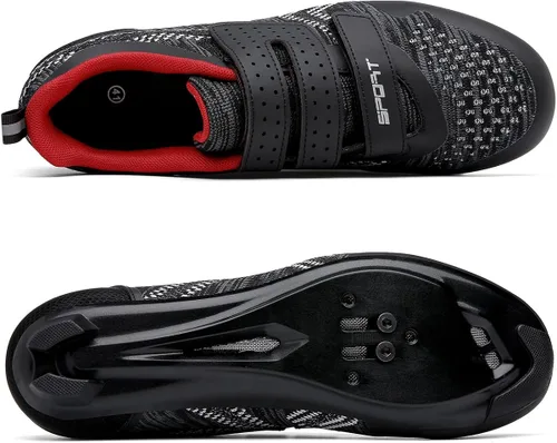 Vista 3 de ULTIANT Zapatos de ciclismo para hombre y mujer, compatibles con Peloton Road Bike Zapatos de ciclismo con aspecto Delta Cleats para interiores