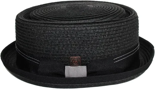 Vista 6 de DASMARCA Sombrero de cerdo retro de paja de papel de verano para hombre