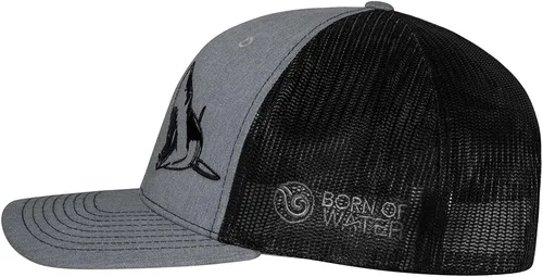 Vista 2 de Sombrero de camionero de buceo con tiburón Snapback ajustable para hombre, para pesca, pesca submarina