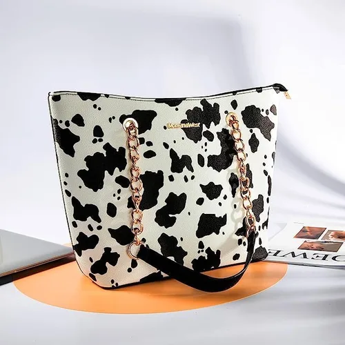Vista 6 de Montana West Bolso de mano para mujer con asa superior con cadena