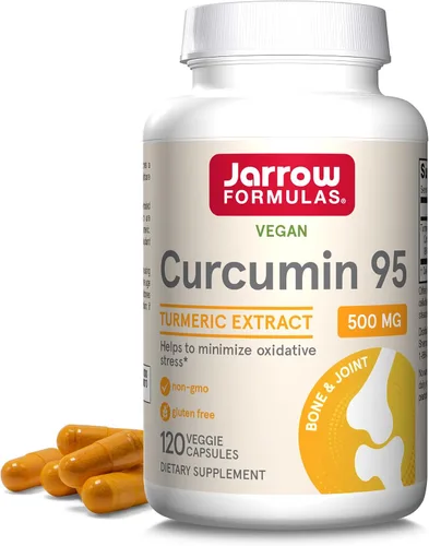 Vista 2 de Jarrow Formulas Curcumina 95 500mg - Hasta 120 porciones (cápsulas vegetales) y quercetina 500 mg - Bioflavonoide - Suplemento dietético