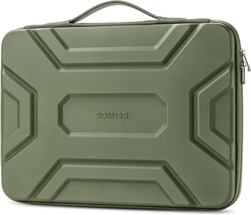 Vista 9 de DOMISO Funda para laptop de 13.3 pulgadas con asa, bolsa de computadora a prueba de golpes, impermeable, funda protectora de EVA para portátiles
