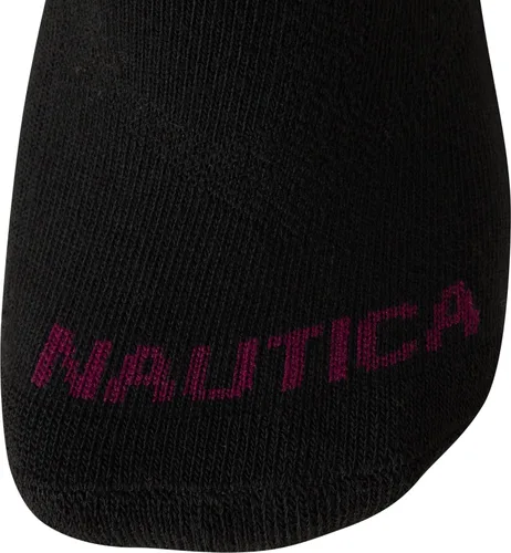 Vista 5 de Nautica Calcetines para mujer Calcetines deportivos de corte cuarto (paquete de 6)