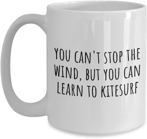Vista 3 de Taza de kitesurf - Regalo de kitesurf - Puedes aprender a kitesurf