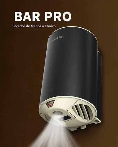 Vista 2 de AIKE Secador de manos Air Foce,UL aprobado 120V 1350W,Bar Pro MatteBlack Negro