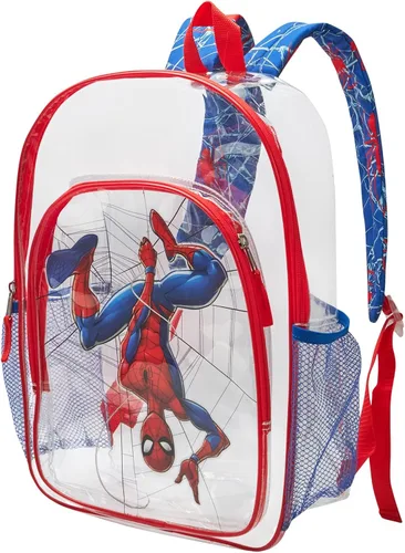 Vista 8 de Fast Forward Lilo & Stitch Kids Clear School Backpack, 16 Inch Lilo & Stitch Azul
