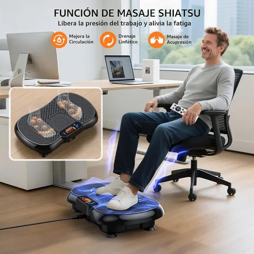 Vista 4 de PBYRD Vibration Plate Exercise Machine for Lymphatic Drainage Weight Loss