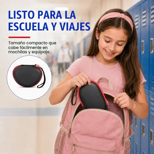Vista 7 de ANKHOH Funda de auriculares para niños eKids, para auriculares Beats Solo4, color negro