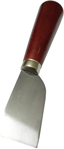 Vista 4 de DUJISO Cuchillo de trabajo de cuero con mango de madera - Corte de artesanía en cuero de bricolaje