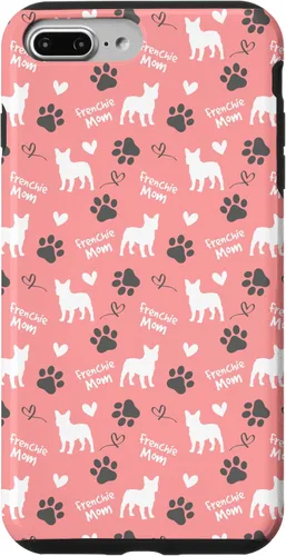 Vista 12 de Funda de regalo para iPhone 12 mini Frenchie mamá Bulldog francés rosa para mujer
