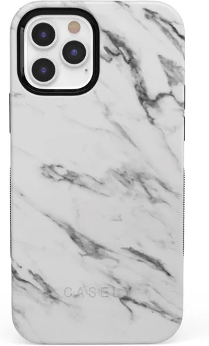 Vista 27 de Casely Funda para iPhone 12/12 Pro Funda de ondas metálicas negras y doradas con cobertura de 360 grados para tu teléfono, recortes precisos