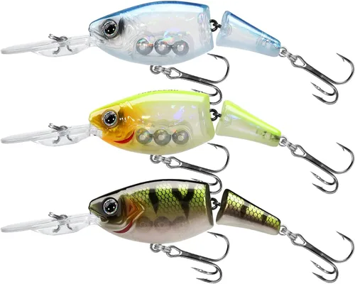 Vista 14 de TRUSCEND Swimmax - Señuelos de pesca fáciles de atrapar con ganchos BKK, ondulación, vibración, traqueteo y gorgoteo para más mordeduras, cebos