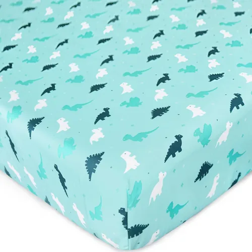 Vista 2 de SPRINGSPIRIT - Juego de sábanas de microfibra (2 piezas) Toddler Bedding Set Includes Crib Sheets Set and Envelope Pillowcase, Silky Soft