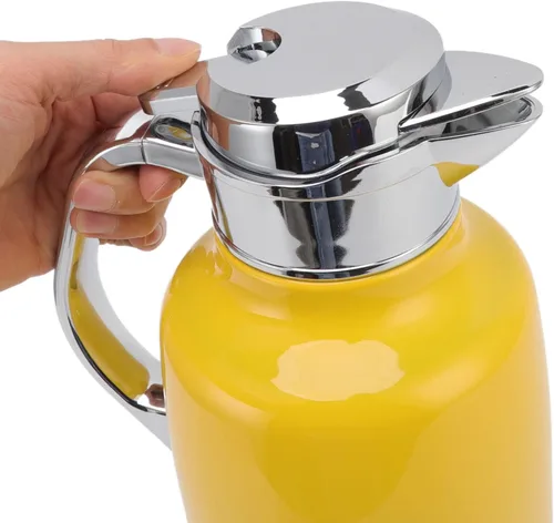 Vista 8 de Diydeg Jarra de café térmica, acero inoxidable 304, gran apertura, a prueba de fugas, tapa extraíble, base antideslizante, taza de café aislada