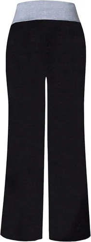Vista 6 de X-Image - Pantalones deportivos cómodos y casuales para mujer, con estampado floral, con cordón y pierna ancha