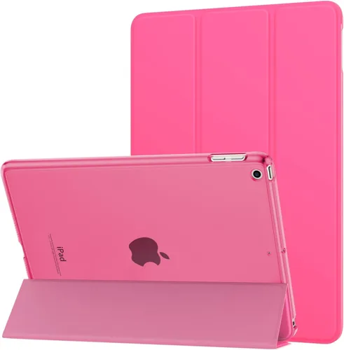 Vista 20 de MoKo Funda para iPad 9.7 2018/2017 de 5ª / 6ª Generación - Funda delgada y ligera con soporte para Smartphone con parte trasera translúcida