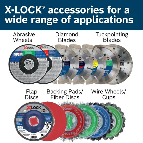 Vista 2 de Bosch MGX0600 Almohadilla de respaldo X-LOCK de 6 pulgadas con clip X-LOCK - dureza media