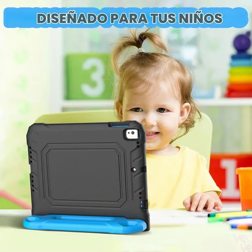 Vista 7 de YIHE - Funda infantil para iPad de 9.7 pulgadas con protector de pantalla, mango a prueba de golpes, funda convertible con soporte para iPad 9.7