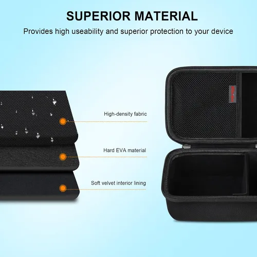Vista 5 de Elonbo Funda de transporte para iHealth Track Smart Monitor de presión arterial en la parte superior del brazo, monitor de presión arterial Negro