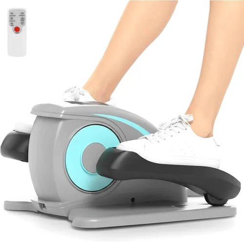 Vista 8 de ANCHEER Máquina elíptica para debajo del escritorio, ejercitador de pedal silencioso para personas mayores, oficina y hogar, equipo de entrenamiento