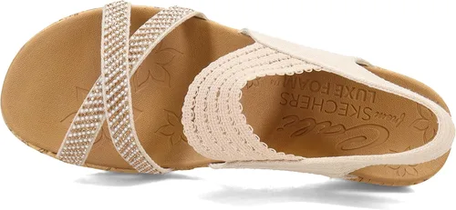 Vista 6 de Skechers Cali Beverlee-Fancy Sips - Sandalias de cuña para mujer, Natural