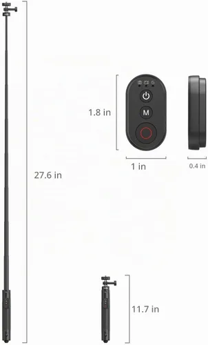 Vista 3 de SmallRig - Trípode extensible para selfie stick de 59 pulgadas con control