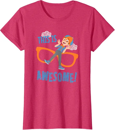 Vista 8 de Blippi This is Awesome Glasses - Camiseta talla S Azul Pastel