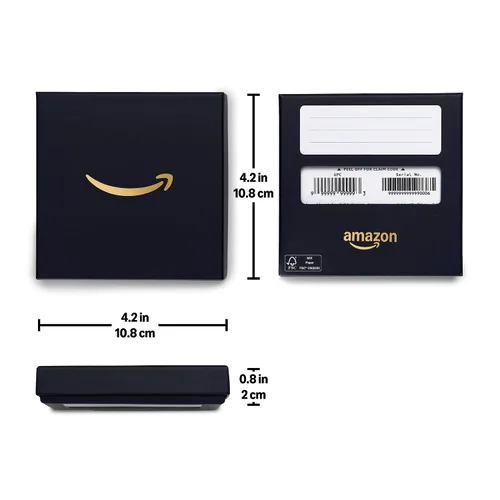 Vista 5 de Tarjeta de regalo de Amazon.com en varias cajas de regalo. Gift Box Mini Amazon Box - Wish List Granted