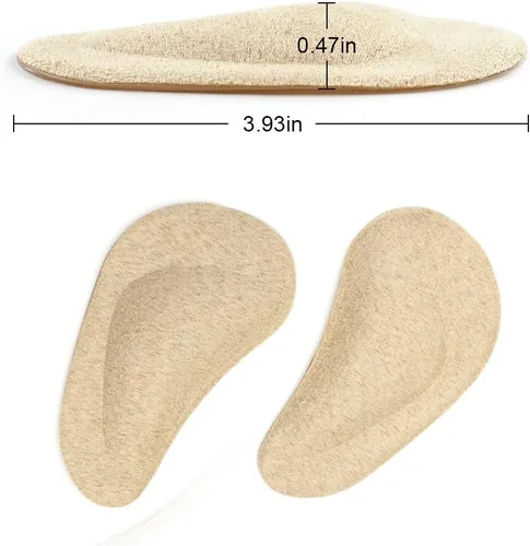 Vista 3 de Dr. Foot's - Plantillas de soporte de arco para pies planos, fascitis plantar, aliviar el dolor para mujeres y hombres, 2 pares (beige)
