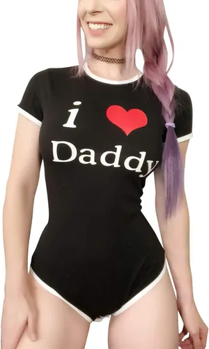 Vista 19 de Littleforbig Mameluco de algodón con estampado "I Love Daddy
