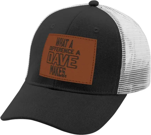 Vista 4 de Funny Hat What A Differences A Dave Makes Hat for Men Baseball Hats with Design Caps