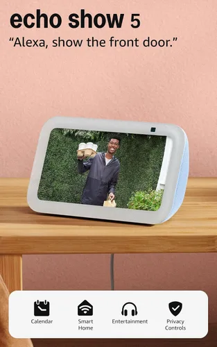Vista 18 de Amazon Echo Show 5 (modelo más reciente), Pantalla inteligente con 2x bajo y sonido claro, Carbón