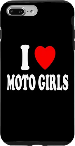 Vista 9 de Carcasa para iPhone 14 I Heart (Love) Moto Girls Moto Dirt Bike Motocross