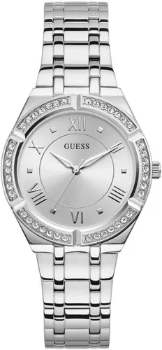Vista 9 de Guess Reloj de cristal de silicona azul + tono oro rosa